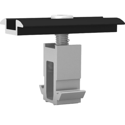EcoSolaris - Clema MiniRail DomeClamp 30-50 Neagra
