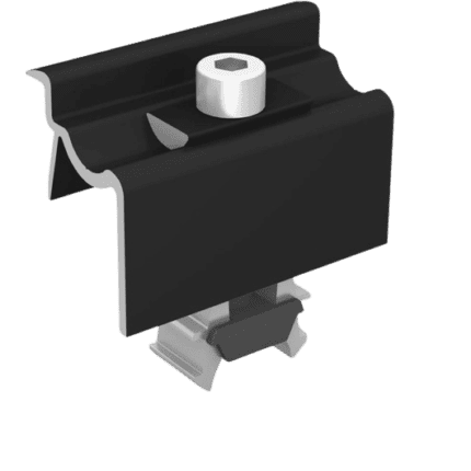 EcoSolaris - Clema finala universala OneEnd neagra - K2 Systems