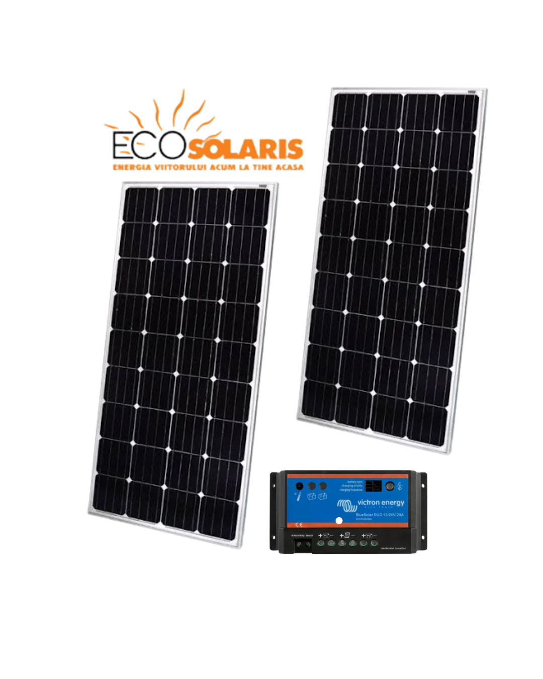 Pachet solar 300W pentru incarcarea bateriilor GEL, Lifepo4, AGM