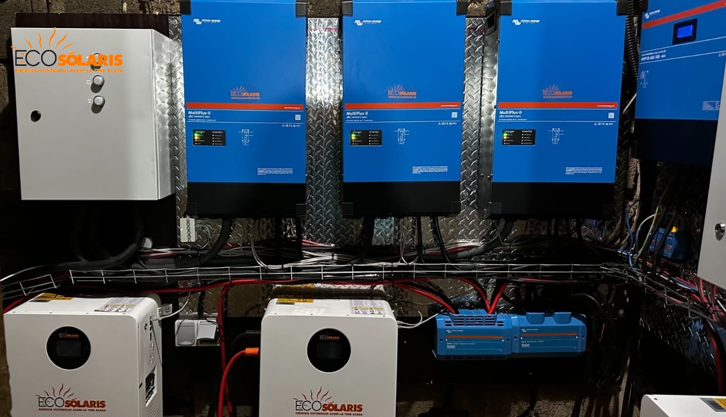 Venus OS 3.70 sistem 30 kWh Victron Cerbo GX panouri LONGi stocare LiFePO4 monitorizare VRM