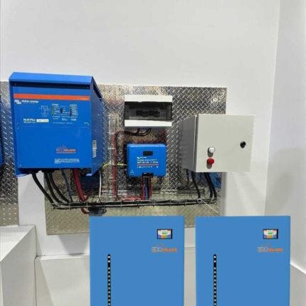 Sistem fotovoltaic hibrid 48V 5kW Victron Energy si stocare 30kWh (baterie Blue Power)
