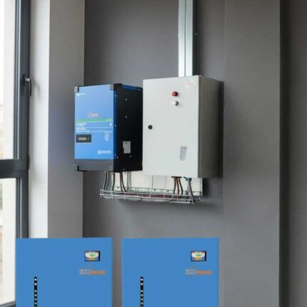 Sistem fotovoltaic hibrid 48V 5kW Easy Solar si stocare 30kw Blue Power