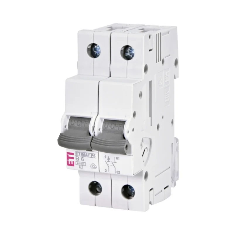 Siguranță automată AC 1P+N 6A B 10kA ETIMAT P6 ETI