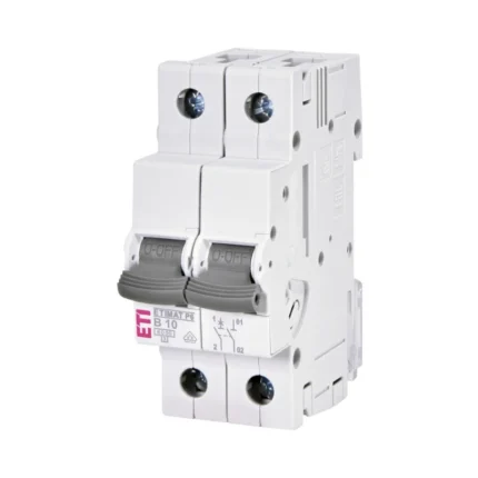 Siguranță automată AC 1P+N 10A B 6kA ETIMAT P6 ETI