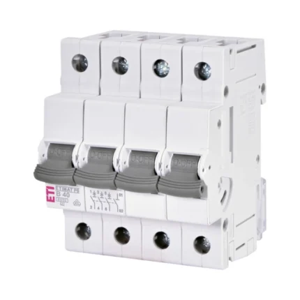 Siguranta automata AC ETIMAT P6, 3P+N 6 kA, B40, ETI