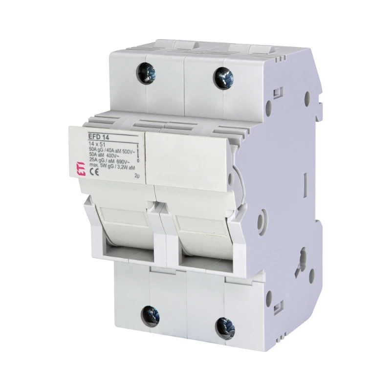 Separator modular fuzibile AC 2P 50A 14x51 EFD14, ETI Separator modular fuzibile AC 2P 50A 14x51 EFD14, ETI