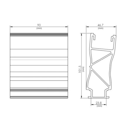 Inaltator frontal K2 Systems MiniFive MK2 2004212, elevatie 5 grade, pret/bucata