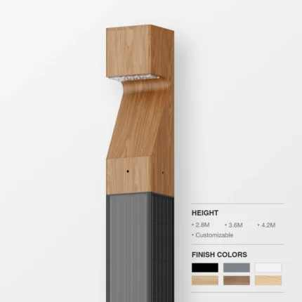 SOLVERT Pillar – Stâlp solar modern pentru alei și pietonale