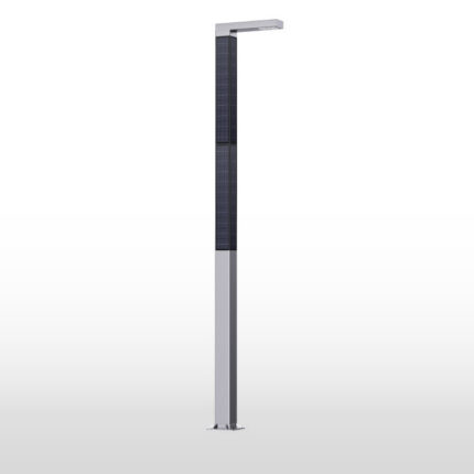 Stâlp solar vertical SKYBEAM cu panou cilindric și LEDil Optics