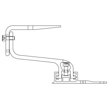 Carlig de acoperis CrossHook 4S pentru sine standard SolidRail K2 Systems 2002402
