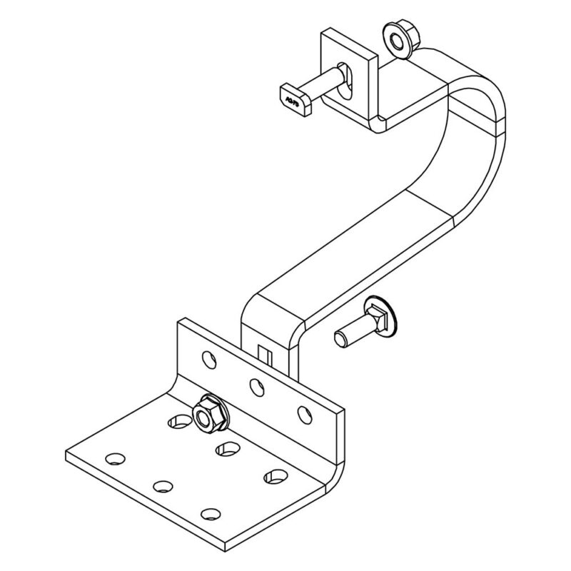 Carlig de acoperis SingleHook Vario pentru SingleRail montat lateral K2 Systems 2002651