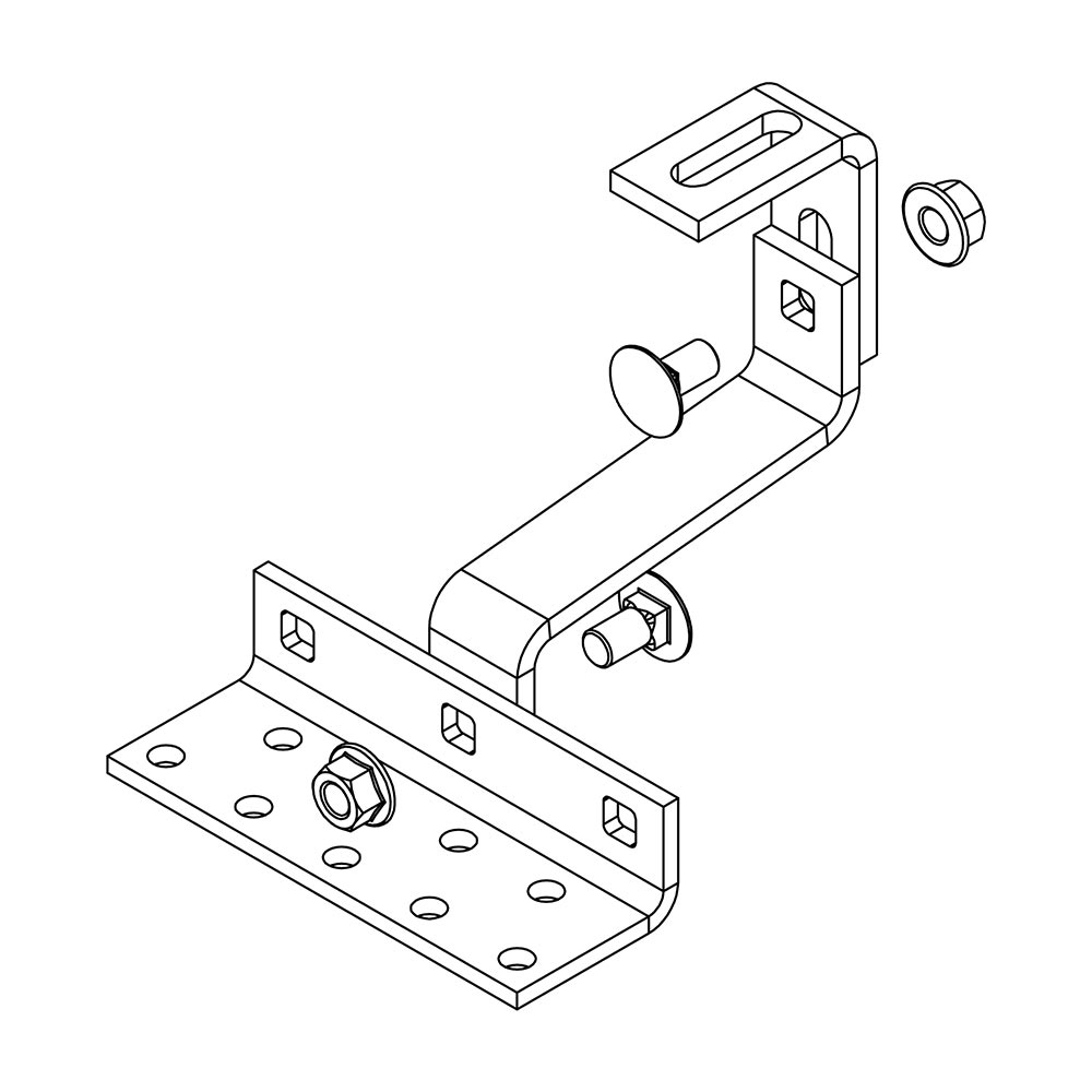 Carlig de acoperis Vario 2 universal K2 Systems 1000107