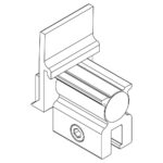 Clema tabla faltuita K2 SingleRail System 2003024, 7 mm