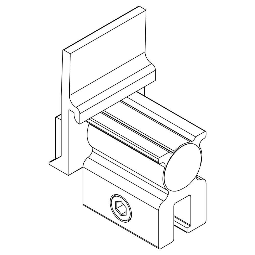 Clema tabla faltuita K2 SingleRail System 2003024, 7 mm