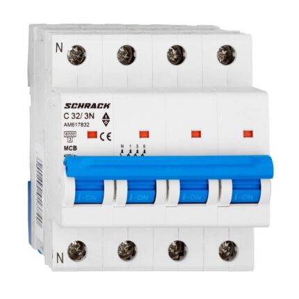 Siguranta automata modulara AMPARO 6kA, C 32A, 3P+N, Schrack