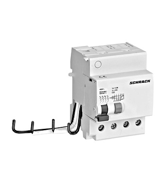 Bloc prot dif clipsabil AMPARO, 10kA, 4P, Tip AC, 63A, 30mA Schrack