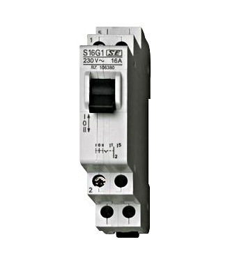 Comutator alternativ modular 1-0-2, 2p, 16A Schrack