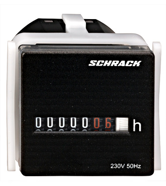 Contor pentru durată de funcţionare, 230V AC, 50Hz, IP20 Schrack