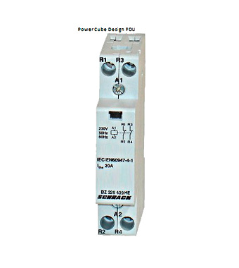 Contactor modular (1UH) 20A, 2 NÎ, 230Vca, seria AMPARO Schrack