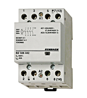 Contactor modular 3UH, 63A, 4ND, 24VAC Schrack