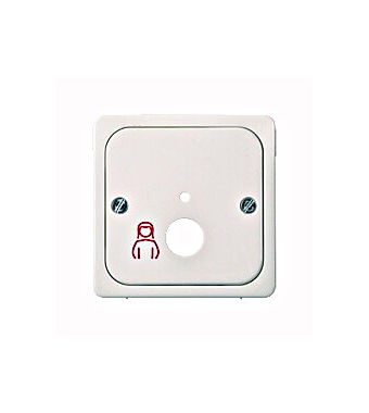 Clapetă pentru buton pneumatic, alb-perlă Schrack