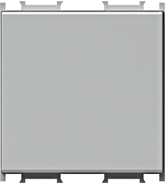 Blank cover 2M, silver Schrack