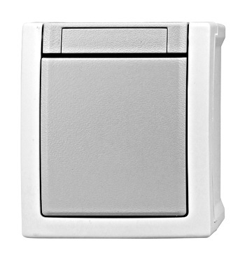 Buton cu 1ND, 10A, PT, cleme elastice, IP54 Schrack