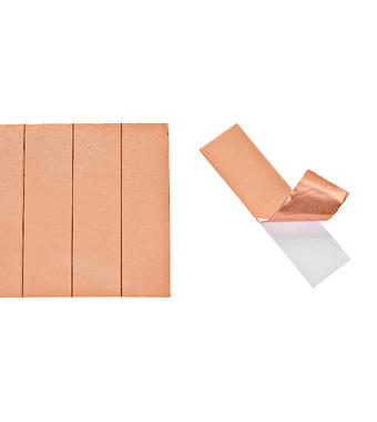 Bandă de cupru pentru fixarea ecranajului 35x9mm, 20 bucăţi Schrack