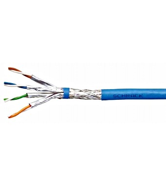 Cablu S/FTP C7, 4x2xAWG23, 1000MHz, LS0H-3, albastru Schrack
