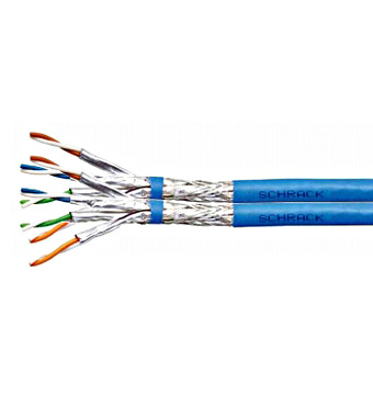 Cablu cat 7 S/FTP 1000Mhz, 8x2xAWG23, LSOH-3, albastru Schrack