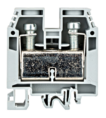 Clemă de fază, conex. cu şurub, CBD.70 gri, 1,5-70 mm² Schrack
