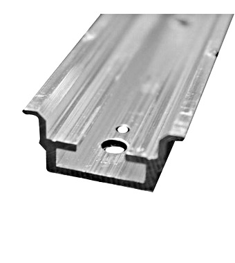 Aluminium H/C rail for 40mm Wiring Ducts 2 Unit-Wide Schrack