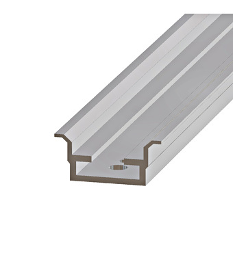 Aluminium H/C rail for 200mm Divided Front Plates, Wide 5 Schrack