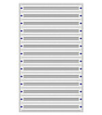 Cadru montaj compl. 5 42UV, 14 şine, plastr.plastic Schrack — f il149542