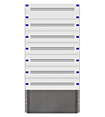 Combination Distributor Modular chassis 640mm 28HU, complete Schrack