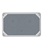 Cable entry gland plate, IP55, 9xØ3 20, 1xØ3 40, 2xØ3 70mm Schrack — f il958007 a