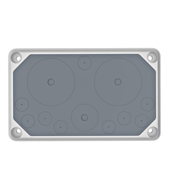 Cable entry gland plate, IP55, 9xØ3-20, 1xØ3-40, 2xØ3-70mm Schrack