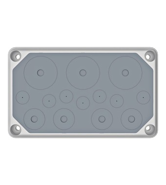 Cable entry gland plate, IP55, 7xØ3-20, 4xØ3-32, 3xØ3-50mm Schrack