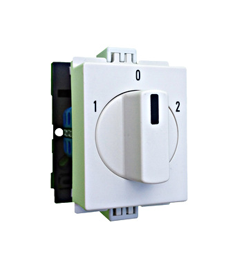 Comutator modular 1-0-2, 2 poli, 10A Schrack