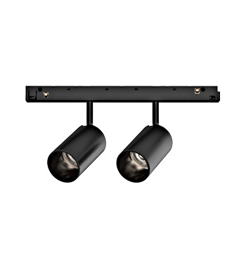 48V SPOT INSET MD 2x 8W LF940 DALI NEGRU Schrack