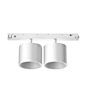 48V SPOT INSET DD 2x 10W LF927 ON/OFF ALB Schrack