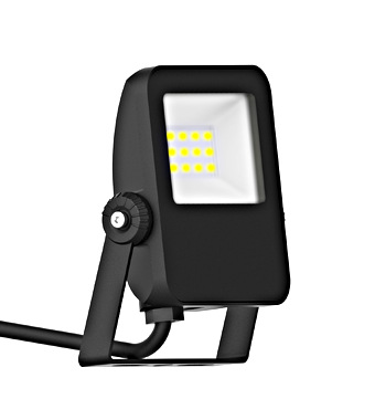 Capri LED Basic 10W 1200lm 4000K simetric IP65 negru Schrack