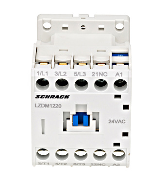 Contactor 3 poli, CUBICO Mini, 5,5kW, 12A, 1NÎ,24Vc.a. Schrack