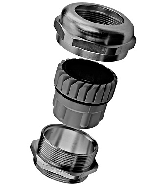 Cable Gland  M16,  Metal, IP68, Clamping Range 4-9,5 Schrack