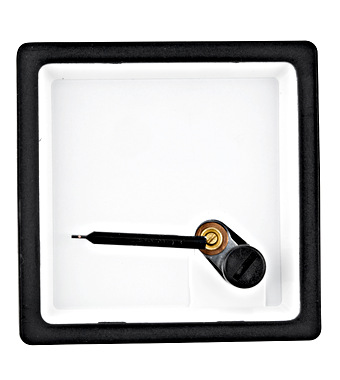 Ampermetru f. scală 48*48mm pt. trafo de curent X/5A Schrack