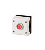Buton rosu complet in carcasa '0' Schrack — f mm216521