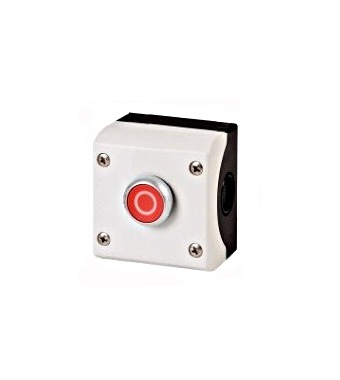 Buton rosu complet in carcasa ‘0’ Schrack