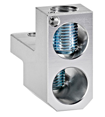 Clemă tunel 2×35-120mm² pt. MX2, 1 buc, max. 200A Schrack