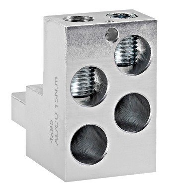 Cleme tunel 4x95mm² pt. MX3, 1 buc, max. 500A Schrack