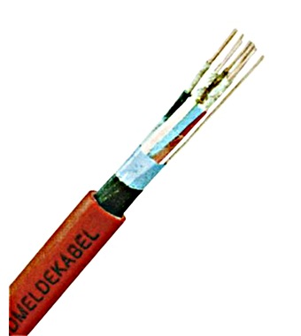 Cablu telec.ignif.fără hal. JE-H(ST)H 4x2x0,8 E60 rosu  Schrack